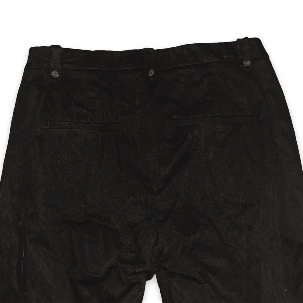 H&M Woman’s Black High Waist Cotton Straight Leg Twill Dress Pants Size: 10 - Picture 6 of 10